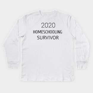 #Covid and Homeschooling Kids Long Sleeve T-Shirt